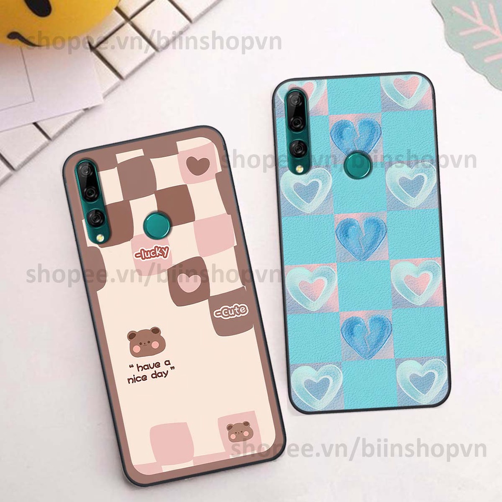 Ốp Huawei Y9 2019 / Y9 Prime 2019 caro trái tim nhiều màu sắc, đầy cá tính, khẳng định phong cách
