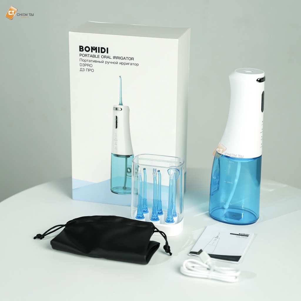 Máy tăm nước Bomidi D3 Pro vệ sinh răng miệng