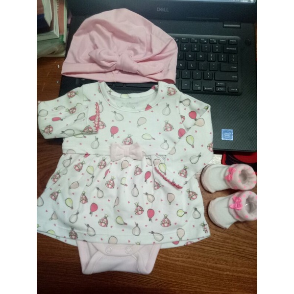 sale set body váy bé gái sơ sinh