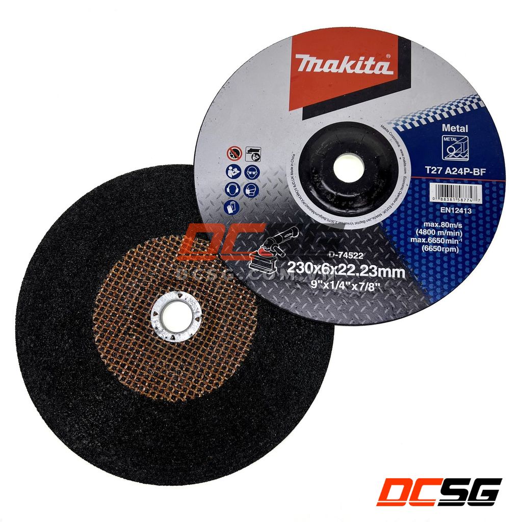 Đá mài kim loại 230x6.0x22.23mm T27 A24P-BF Makita D-74522| DCSG