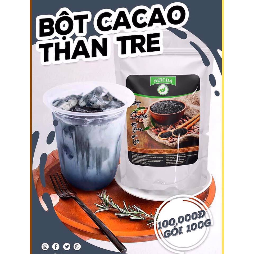 Bột Cacao Than Tre Neicha Cao Cấp Gói 100g