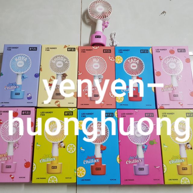 (Có sẵn/freeship xtra) Handy fan BT21 Ver 3 Quạt mini cầm tay