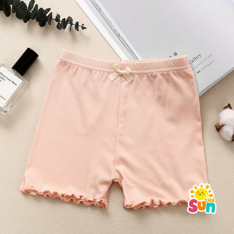 Set 4 quần mix màu  Quần chíp đùi cho bé gái size 10-28kg  Cotton mềm mịn mát, co giãn tốt