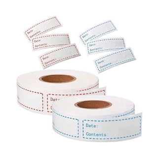 Tem Dán Hộp Đựng Thực Phẩm - Cuộn Giấy Dán Nhãn Đánh Dấu Hộp Đựng Thực Phẩm 125 Miếng Tiện Dụng