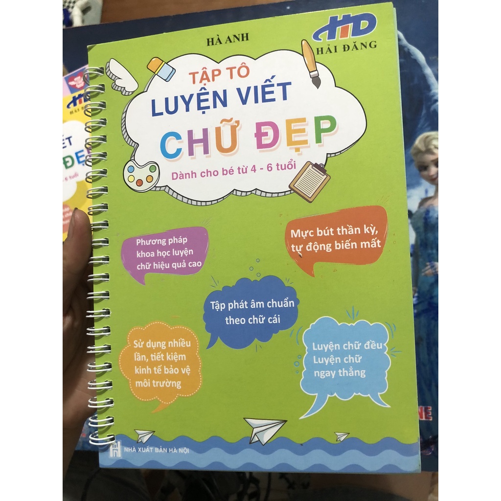 Combo tập tô luyện viết chữ số đẹp cho bé tặng kèm bút thần kỳ tự xóa