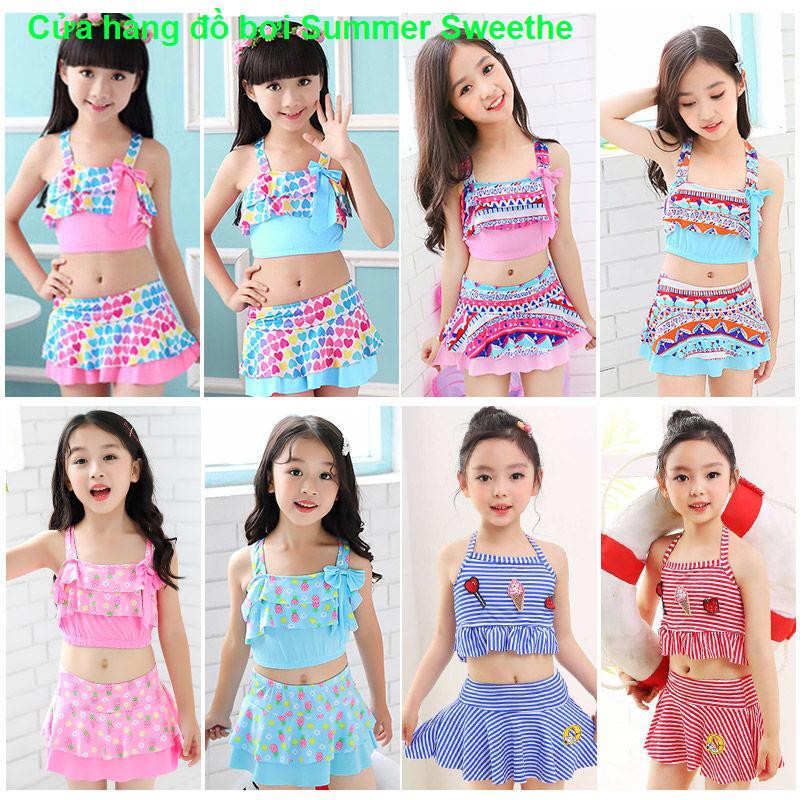 Áo tắm bé gái chia trẻ em nhỏ, vừa và lớn lưới váy công chúa màu đỏ phù hợp với | BigBuy360 - bigbuy360.vn