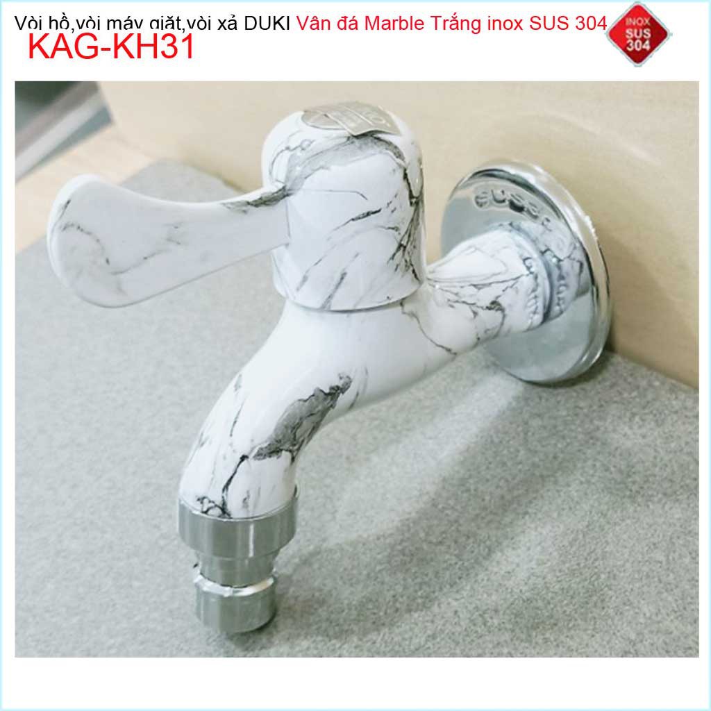 Vòi lạnh gắn tường vân đá marble Duki KAG-KH31, Vòi xả nước cao cấp đá marble