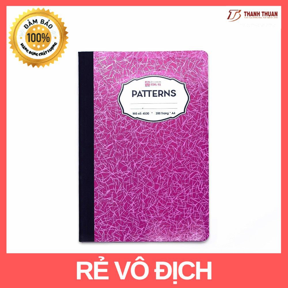 [Mã LIFEBOOK2 giảm 10% đơn 0Đ] Combo 2 cuốn sổ kẻ ngang 200 trang Patterns (4530)