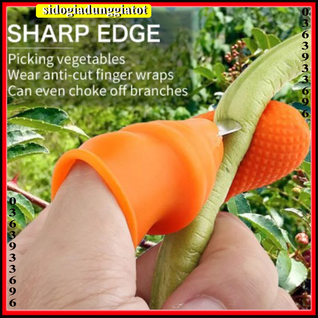 Ngón cái bấm cắt rau củ - nạo gọt tiện lợi chống bẩn móng tay - SĐGDGT