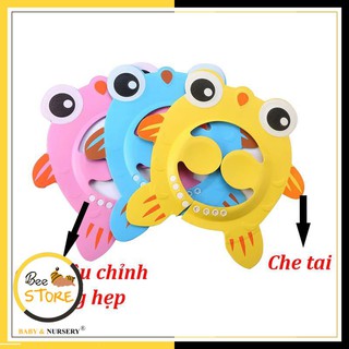 [MỞ KHO SỈ BÁN LẺ] Mũ gội đầu chắn nước chắn bọt hình cá ngộ nghĩnh cho bé