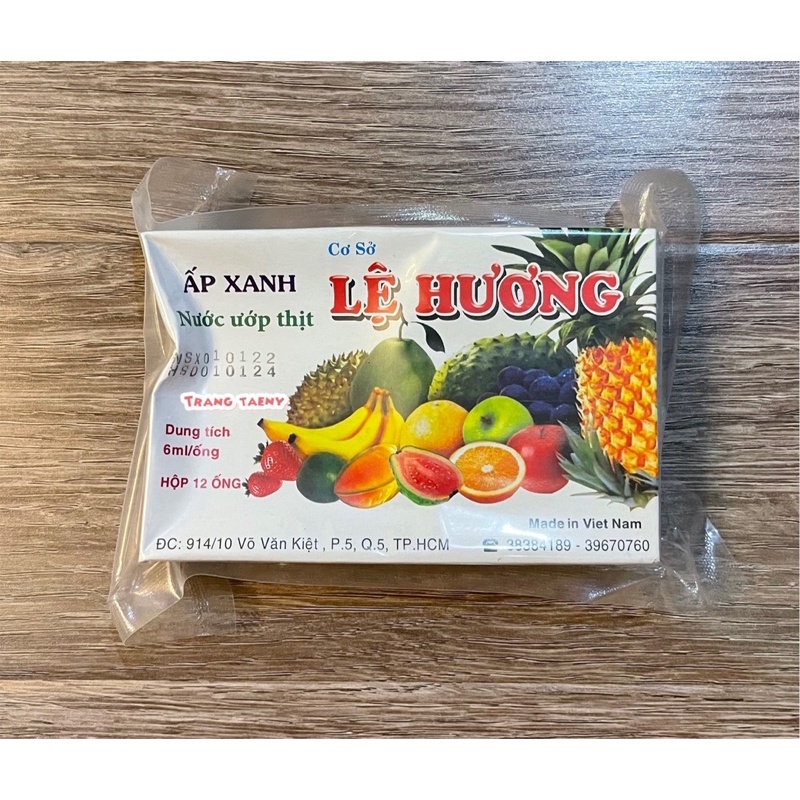Ấp xanh Nước ướp thịt Lệ Hương (12 ống 6ml)