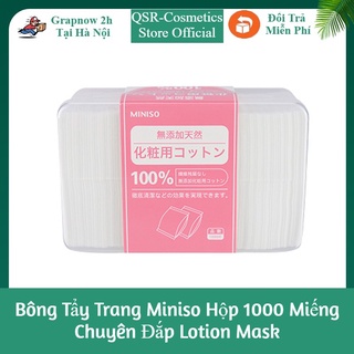Bông Tẩy Trang Miniso Hộp 1000 Miếng Chuyên Đắp Lotion Mask