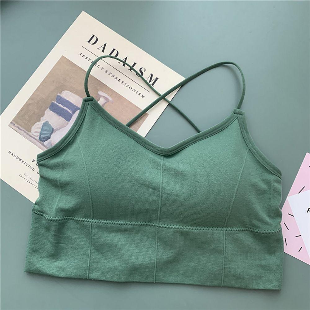 AROMA Áo Croptop Không Đường May Có Đệm Ngực Không Gọng Thoải Mái Dành Cho Nữ