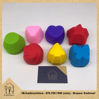 Khuôn cupcake Silicon 🍩FREESHIP🍩 CHỊU NHIỆT ĐỘ CAO hình KUTE - 7cm - Kadi Mart nguyên liệu & dụng cụ làm bánh