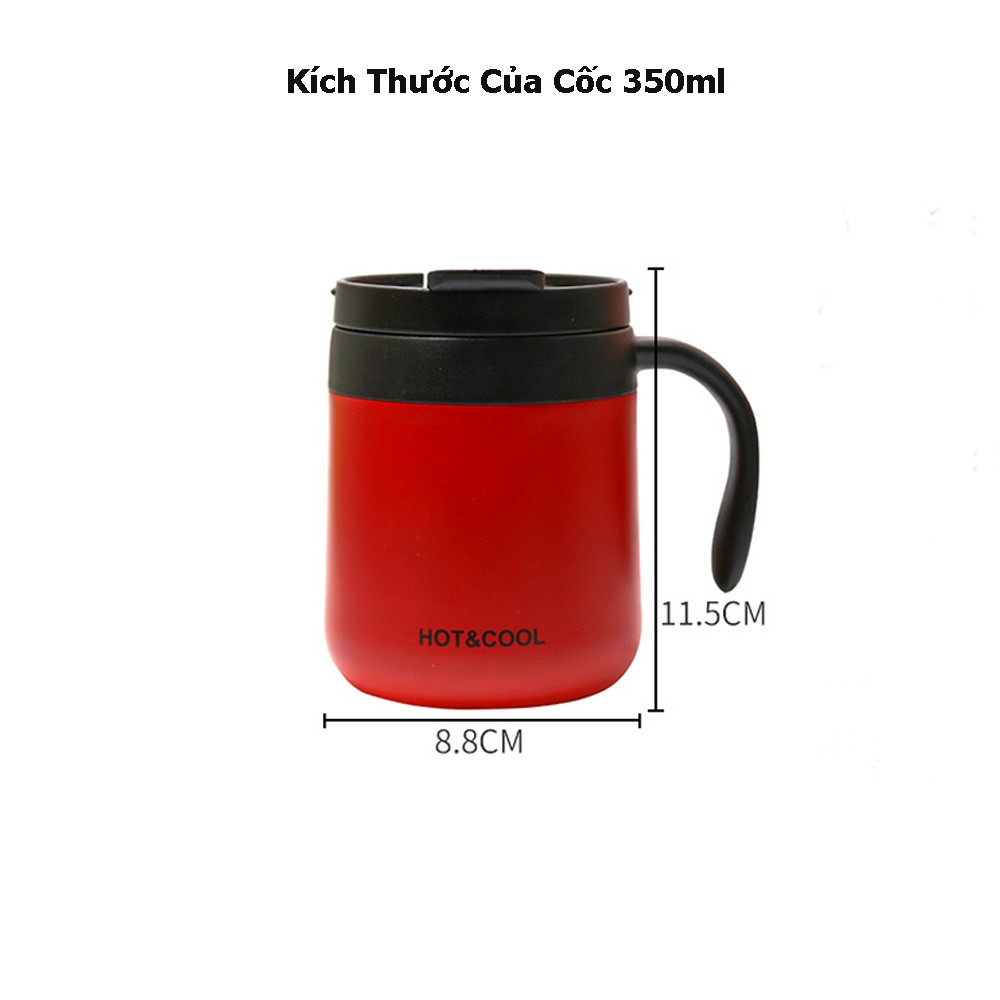 [ GIÁ SỐC ] Cốc Coffee Giữ Nhiệt Lõi INOX 304 Chống Rỉ An Toàn Bảo Vệ Sức Khỏe