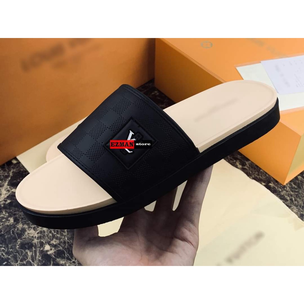 Dép nam quai ngang thêu đế cao su CỰC HOT 2021, Dép nam đẹp mang êm chân