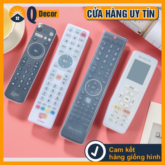 Bọc điều khiển silicon cho tivi, điều hòa, máy lạnh_QDecor