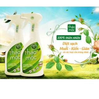 Bình xịt muỗi  kiến, gián Thảo Mộc Plus - diệt côn trùng Cực kỳ an toàn đối với người lớn và đặc biệt là trẻ nhỏ và thú