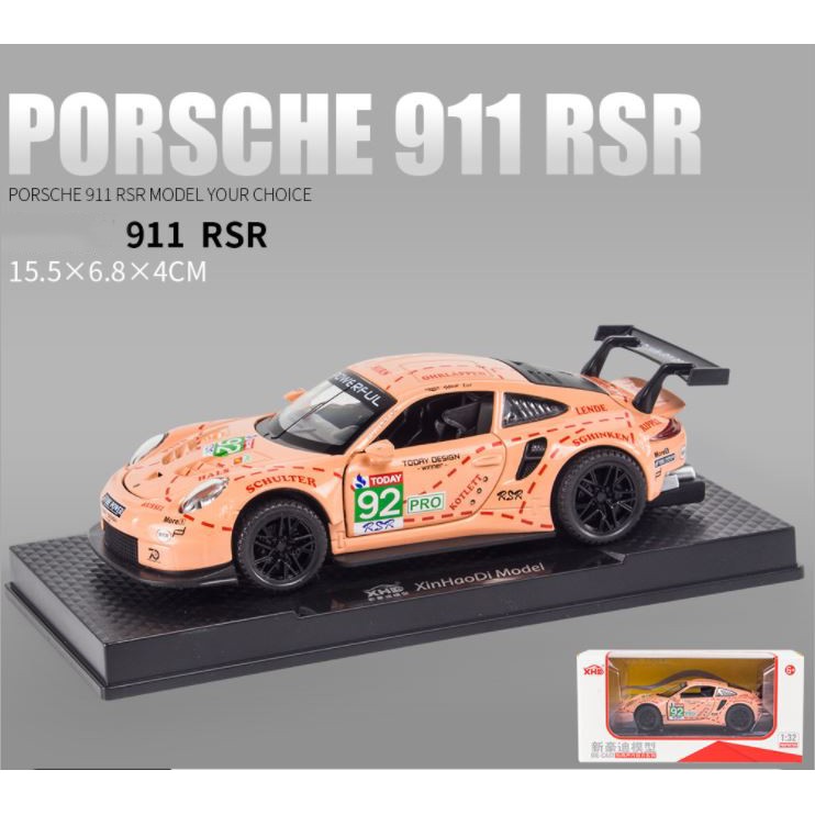 Mô hình siêu xe kim loại Porsche Racing 911 RSR Tỷ lệ 1:32