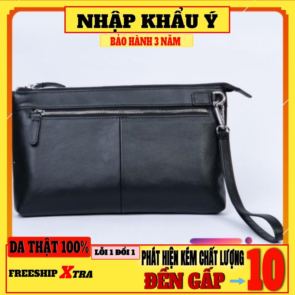 Clutch cầm tay nam/Clutch da bò thật RBMLC - 004