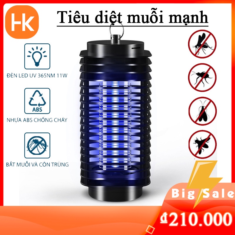 Đèn Bắt Muỗi Công Nghiệp Đèn Máy Bắt Muỗi Không Độc Hại LED 11W Công Suất Cao Ánh Sáng Tím 365 Nano Wave Thu Hút