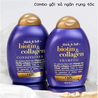 CẶP GỘI XẢ BIOTIN COLLAGEN TÍM 385ml