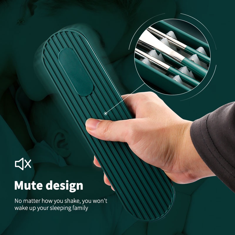 4 Dụng cụ ăn bằng thép không gỉ Katelv có hộp đựng in logo dùng đi cắm trại