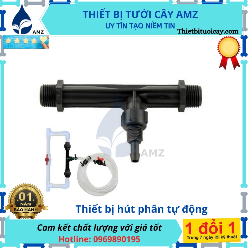 Thiết bị châm phân Venturi Ren 27mm  - thiết bị hút phân tự động