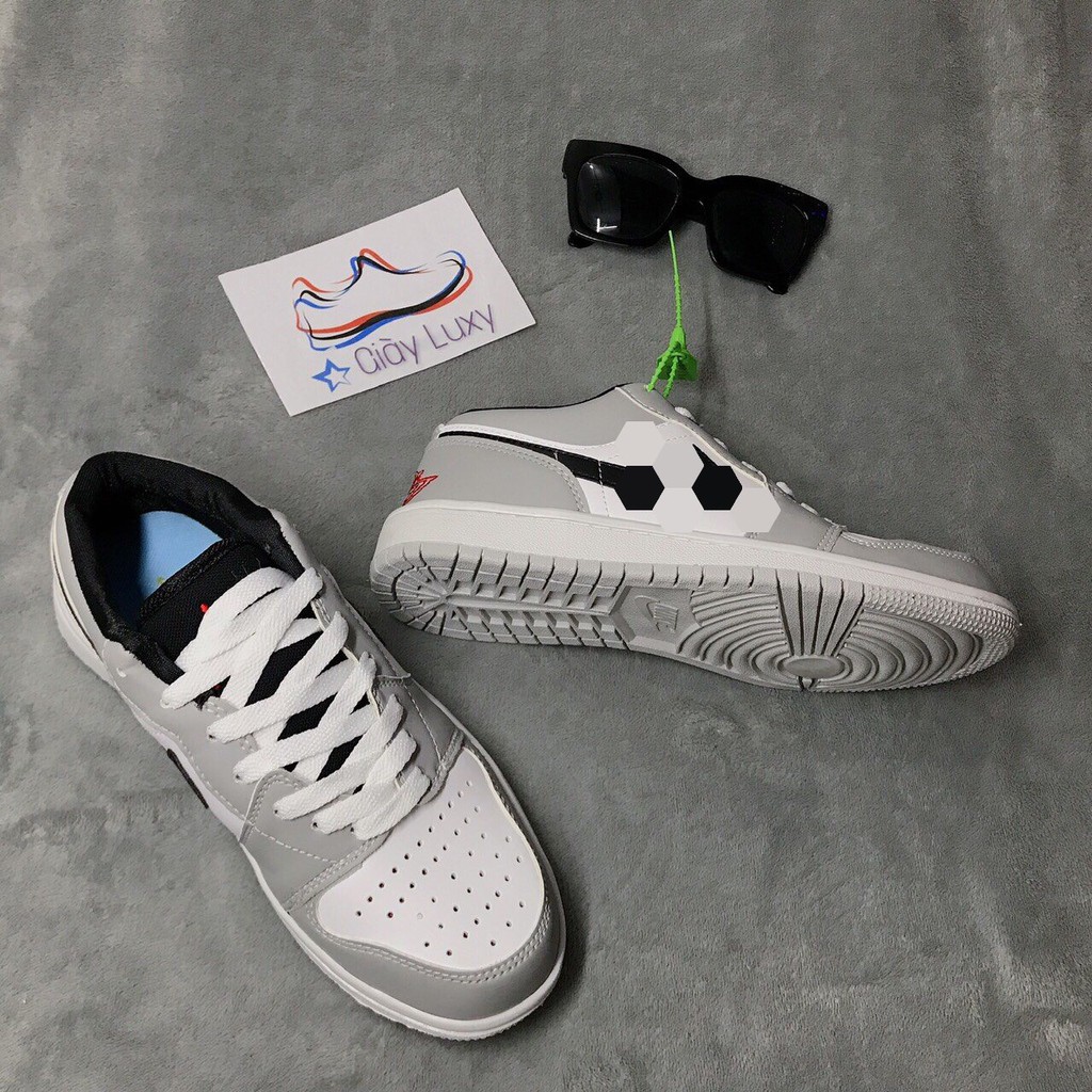 Giày Thể Thao Sneaker Nam\Nữ Xám Trắng Cổ Thấp, Cao Cấp - NJT1 | BigBuy360 - bigbuy360.vn