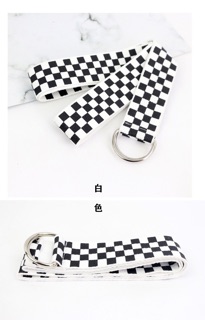 Dây lưng hoa văn caro checker board