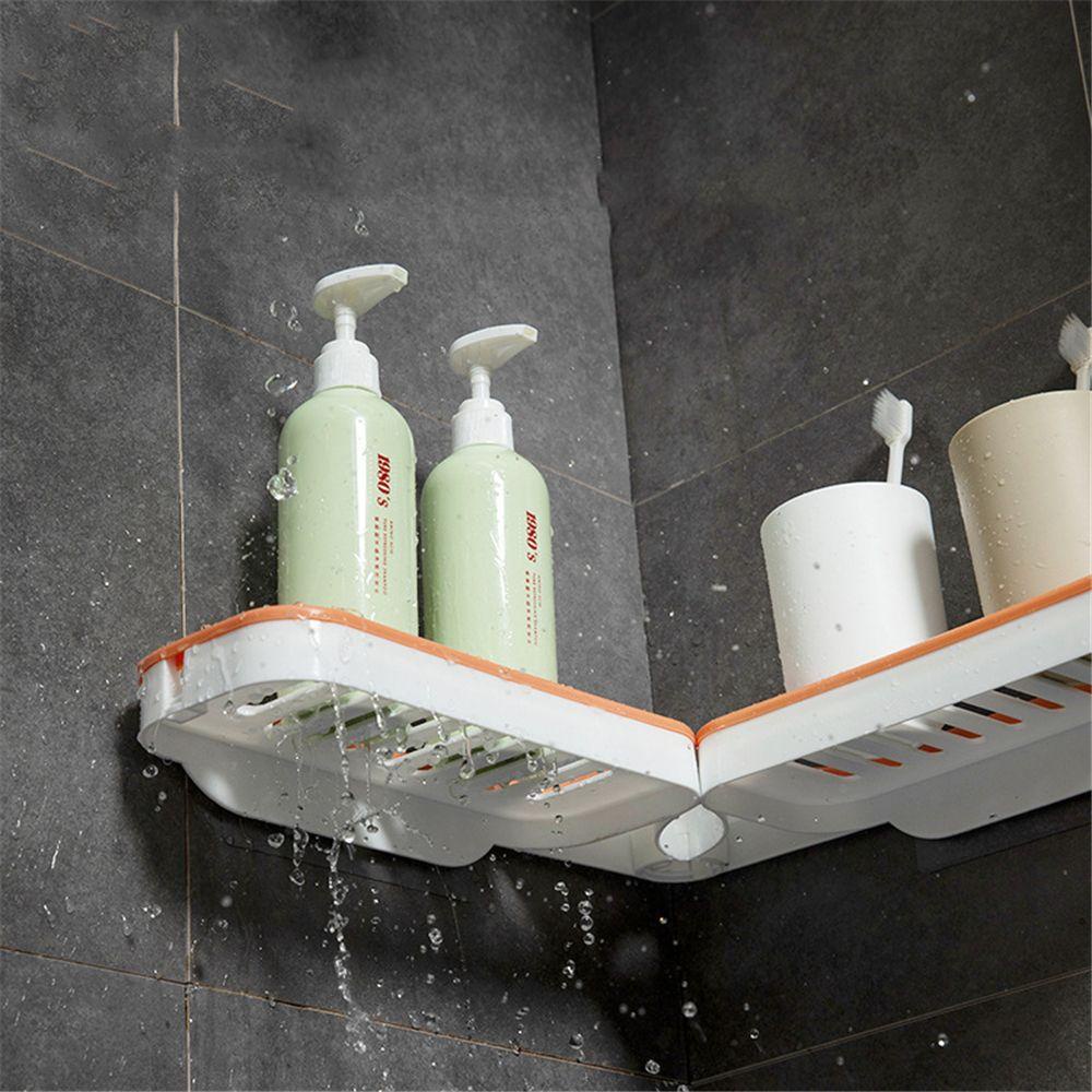Giá Đỡ Đồ Dùng Gắn Góc Tường Đa Năng Thiết Kế Gấp Gọn Tiện Dụng Cho Nhà Tắm