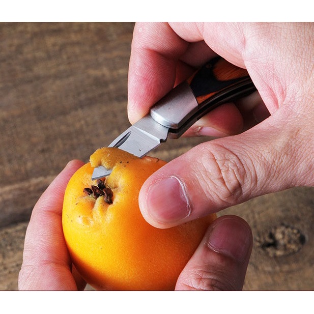 Dao Gấp Làm Móc Khóa Mini - Lưỡi Thép Không Rỉ