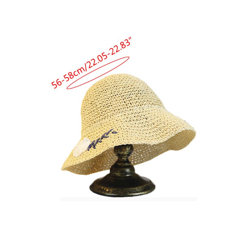 Mũ Cói Rộng Vành Chống Nắng Thời Trang Mùa Hè Có Thể Gấp Gọn Tiện Lợi