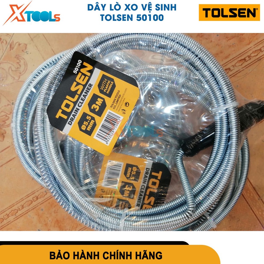 Dây lò xo vệ sinh Tolsen đa kích thước chất liệu thép mạ chống gỉ sét ăn mòn trong môi trường khắc nghiệt [CHÍNH HÃNG]