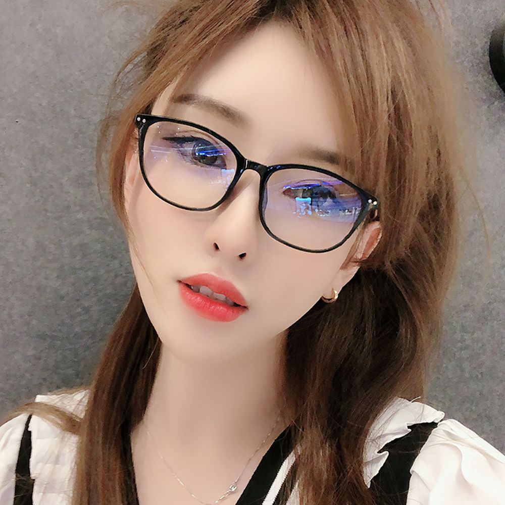 Mắt kính gọng tròn trong suốt chống ánh sáng xanh phong cách Hàn Quốc thời trang cho nam và nữ