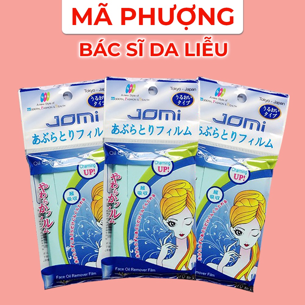 Giấy thấm dầu Jomi Nhật Bản 70 miếng - Hàng chính hãng - Dược mỹ phẩm bác sĩ Mã Phượng