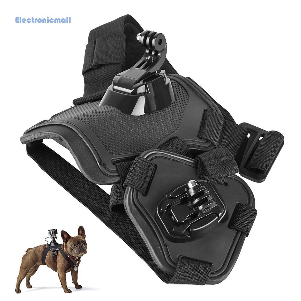 ElectronicMall01 Action Camera Dog Harness Mount Chest Strap for GoPro Hero 7 6 5 4 Xiaoyi