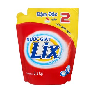 Nước giặt Lix đậm đặc hương hoa túi 2.6kg