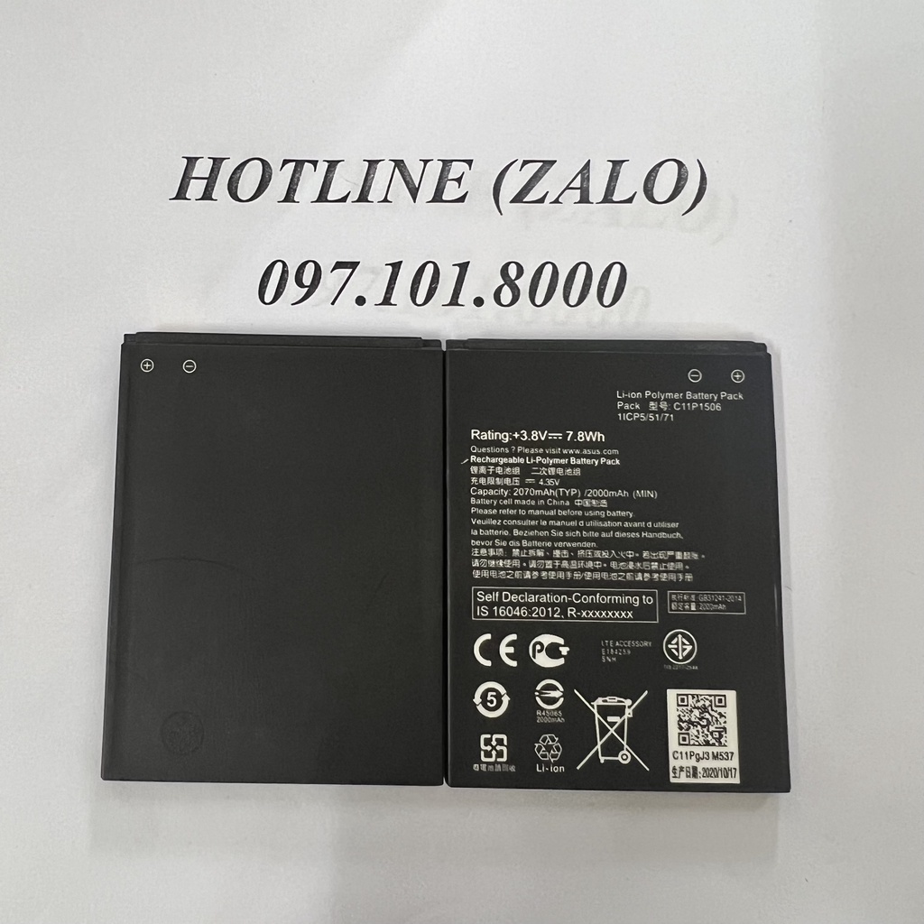 Pin điện thoại Asus Zenfone 2 Laser 5.0 - cao cấp