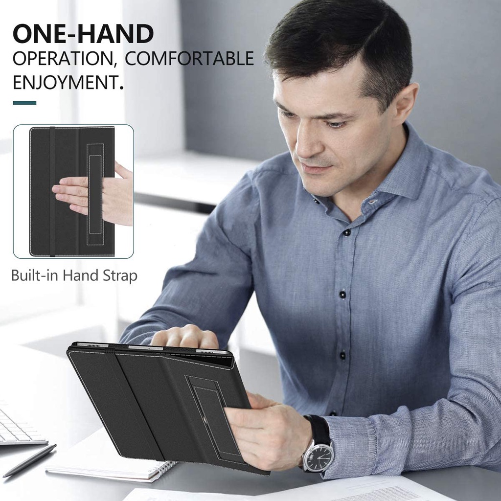 Bao Da Máy Tính Bảng PU Cao Cấp Mỏng Có Giá Đỡ Và Ngăn Đựng Bút Cảm Ứng Cho Samsung Galaxy Tab S7&amp;S8 11inch 2020