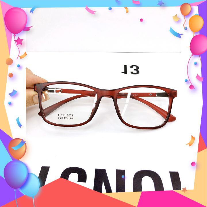 Kính Thời Trang Gọng Vuông Ưa Nhìn Gọng Siêu Dẻo Phù Hợp Cho Cả Nam Và Nữ Ms:8078