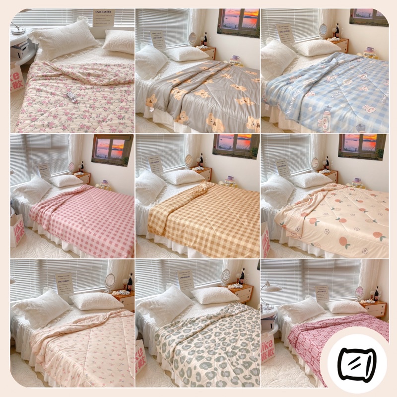 ✨TIẾT KIỆM 41.000 KHI MUA COMBO| Full 21 mẫu chăn thun lạnh mềm mướt
