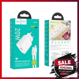 Sạc i p chính hãng hoco 20W -sạc nhanh cho tất cả các đời i p