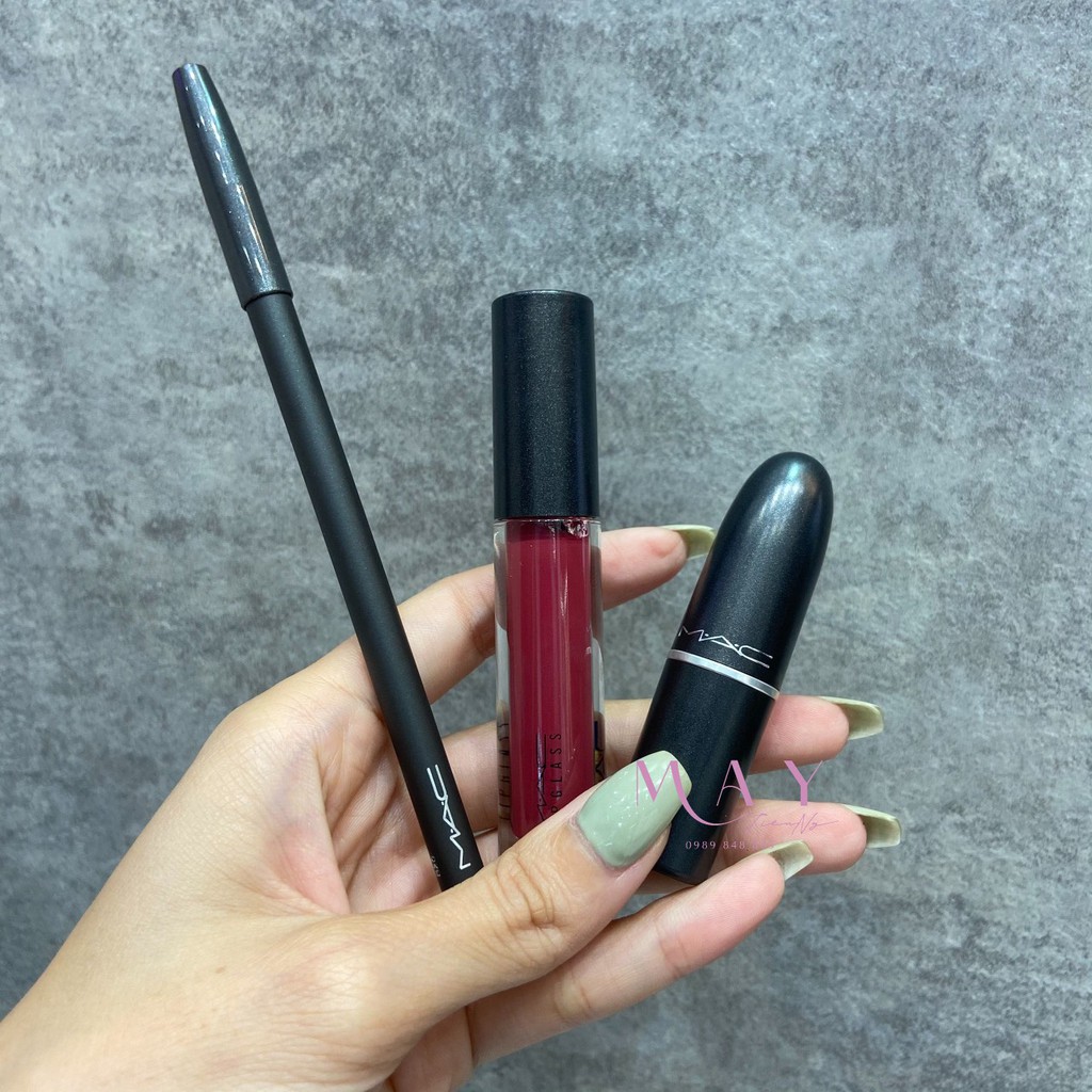 Bộ Sưu Tập Son Môi Makeup Set MAC Holiday Firewerk It Lip Kit Berry