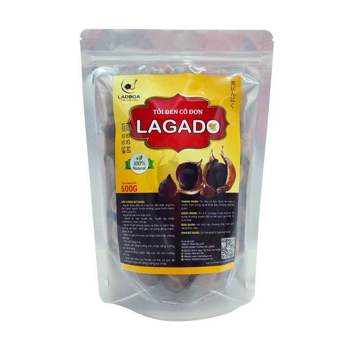 Tỏi đen LADOGA loại 2 lên men tự nhiên 60 ngày theo công nghệ nhật bản chọn lọc từ hàng loại 1 - TỐT CHO SỨC KHỎE