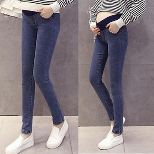 [Xả kho] Quần bầu jean cao cấp❤️thiết kế cạp chéo❤️có chun chỉnh theo thai kỳ❤️có ảnh thật và video