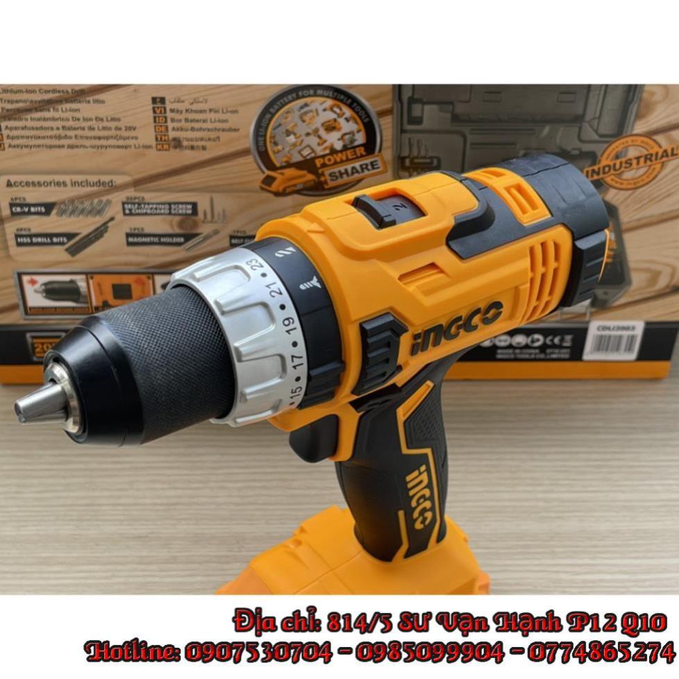 Máy khoan vặn siết vít dùng pin sạc 20V INGCO CDLI2003