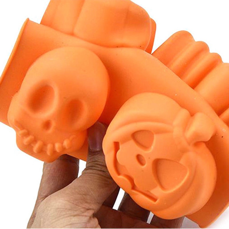 Khuôn Silicone Làm Bánh Tạo Hình Chủ Đề Halloween Độc Đáo Tiện Dụng