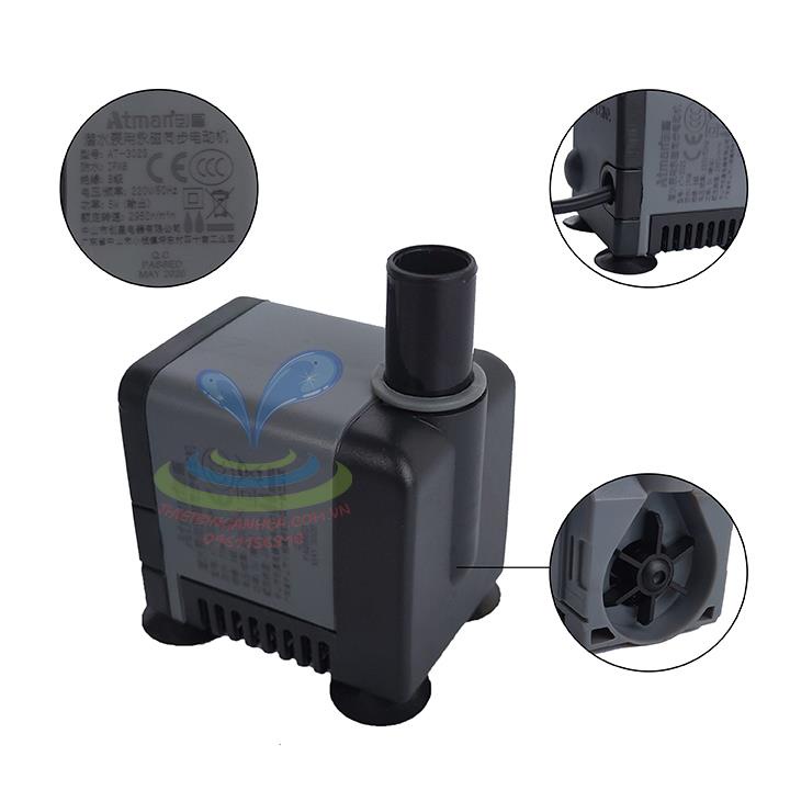 Máy bơm nước bể cá ATMAN 301S 302S 303S 304S 305S 306S, bơm chìm siêu êm