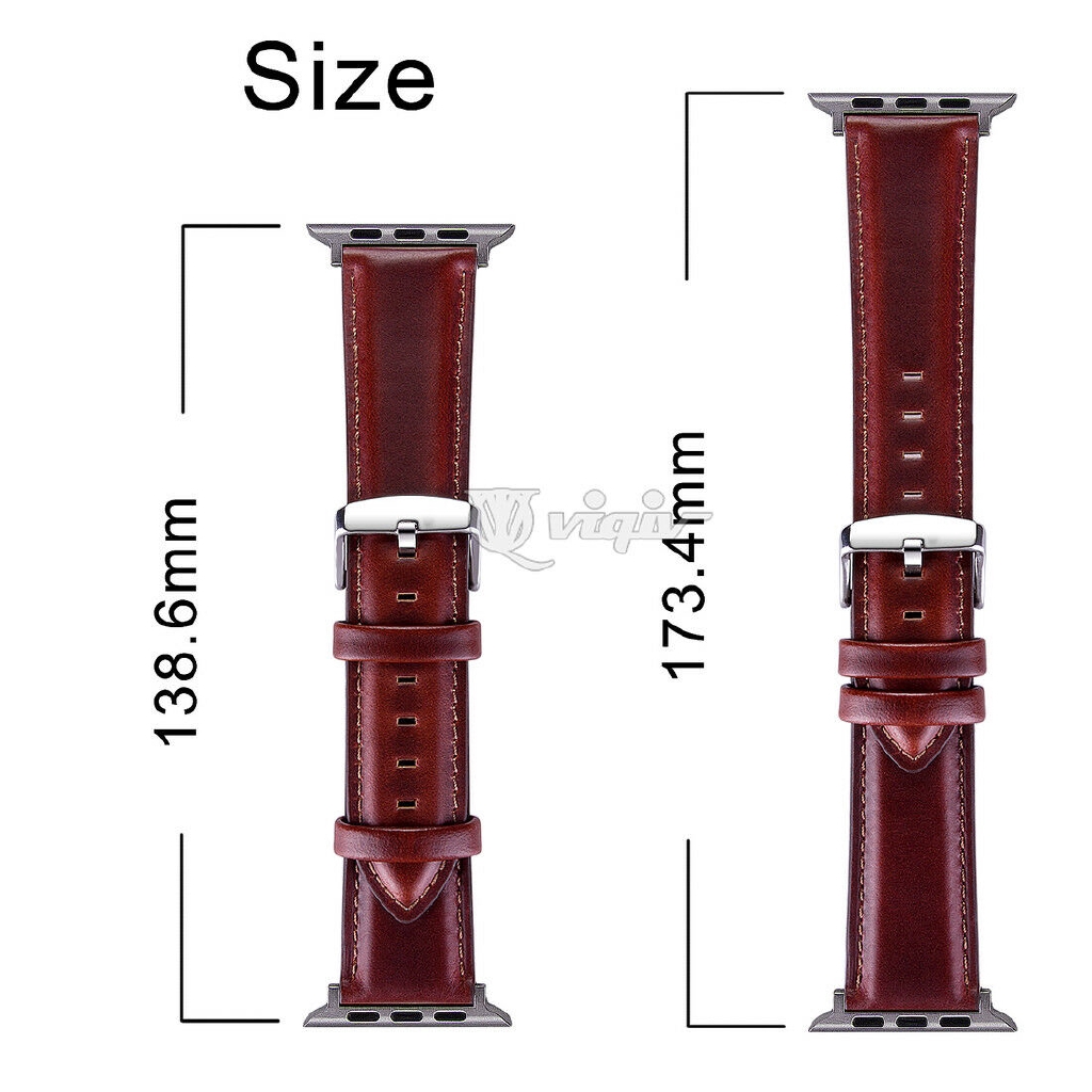 Genuine Leather Watch Strap For Apple Watch Band 38 40 42 44mm Series 4 3 2 1